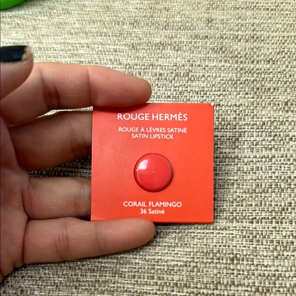 Sample Rouge Hermes Rouge Satin Lipstick - Corail Flamingo